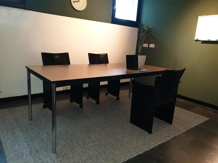 Bureautafel/ vergadertafel /eetkamertafel, Huis en Inrichting, Tafels | Eettafels, Zo goed als nieuw, 50 tot 100 cm, 200 cm of meer