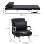 Moderne Fauteuil / Slaapstoel NIEUW IN DOOS, Ophalen, Minder dan 75 cm, Nieuw, Metaal