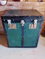 Antieke transport kist op wieltjes klein formaat, Minder dan 50 cm, Gebruikt, 50 tot 100 cm, Ophalen of Verzenden