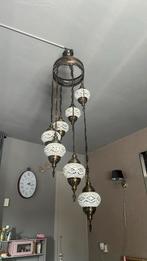 Turkse mozaïek hanglamp, Minder dan 50 cm, Glas, Ophalen of Verzenden, Zo goed als nieuw