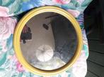 Vintage spiegel jaren 70, Minder dan 50 cm, Rond, Ophalen of Verzenden, Zo goed als nieuw