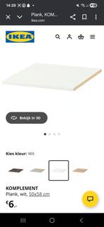 3x KOMPLEMENT Plank wit 50x58 cm - Nieuwstaat!, Ophalen of Verzenden, Zo goed als nieuw