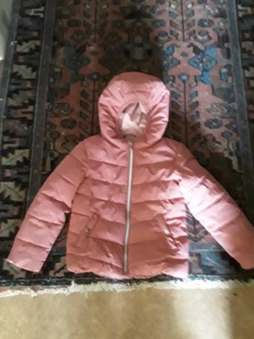 C&A  Oudroze Winterjas met vaste Capuchon en wanten 116 beschikbaar voor biedingen