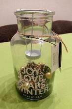 Kerst? RIVERDALE decoratief glazen sfeerlicht met inhoud, Overige typen, Ophalen of Verzenden, Overige stijlen, Glas