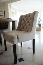 Giessenburg: 4x eetkamer fauteuils capiton Premier String, Huis en Inrichting, Ophalen, Gebruikt, 75 tot 100 cm, 50 tot 75 cm