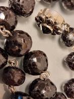 Koljer met de grote prachtige granaat stenen, Sieraden, Tassen en Uiterlijk, Antieke sieraden, Ophalen of Verzenden, Zilver, Ketting