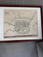 Oude Kaart Kopenhagen + Lijst, Boeken, Atlassen en Landkaarten, Europa Overig, Landkaart, 1800 tot 2000, Ophalen