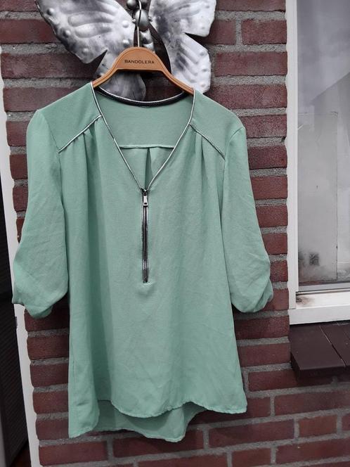 SUPER mooie blouse ITALY, M 38 MINT GROEN, Kleding | Dames, Blouses en Tunieken, Zo goed als nieuw, Maat 38/40 (M), Groen, Verzenden