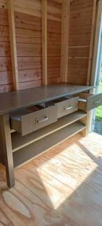 Robuust blok, Huis en Inrichting, Tafels | Sidetables, Ophalen, Gebruikt, 150 tot 200 cm, Rechthoekig