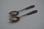 2 Engelse theelepeltjes gemerkt 'S & P' jaarletter 'A', Antiek en Kunst, Ophalen of Verzenden
