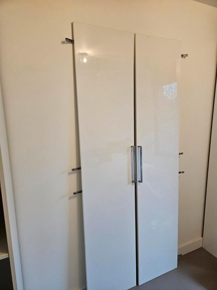 Ikea PAX deuren hoogglans wit 236 hoog met spiegel, Huis en Inrichting, Kasten | Kledingkasten, Gebruikt, 200 cm of meer, 50 tot 100 cm