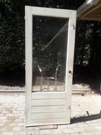 buitendeur, achterdeur, tuindeur, hardhout, Doe-het-zelf en Verbouw, Deuren en Horren, Ophalen, Gebruikt, 80 tot 100 cm, Buitendeur