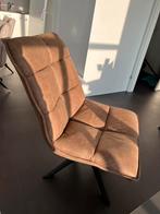 Draaibare Fauteuil - donker bruin - walnoot, Huis en Inrichting, Fauteuils, Ophalen of Verzenden, Zo goed als nieuw