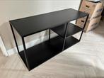Tv kast zwart metaal industrieel 114x40x57cm, Ophalen, Zo goed als nieuw, Minder dan 100 cm, Metaal