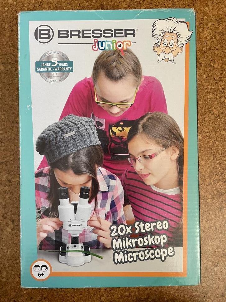 Microscoop Bresser Junior, Audio, Tv en Foto, Optische apparatuur | Microscopen, Gebruikt, Biologische microscoop, Minder dan 400x