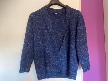 Blauw combitruitje met glitters, maat 48 beschikbaar voor biedingen