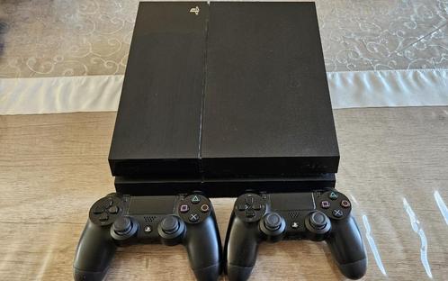 PS4 console, Spelcomputers en Games, Spelcomputers | Sony PlayStation 4, Gebruikt, Original, 500 GB, Met 2 controllers, Met games