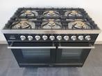 🍀 Luxe Fornuis Boretti 100 cm hoogglans zwart 6 pits 2 oven, Witgoed en Apparatuur, Fornuizen, 60 cm of meer, 5 kookzones of meer