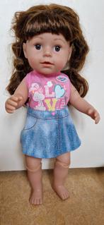 Baby born grote zus, babyborn sister bruin haar, Ophalen of Verzenden, Zo goed als nieuw, Babypop