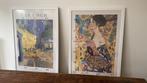 Gave Posters in houten lijsten - Van Gogh & Gustav Klimt, Verzamelen, Posters, Ophalen of Verzenden, Zo goed als nieuw, A1 t/m A3