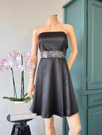 PIMKIE jurkje maat 36 - zwart - strapless - pailletten, Zwart, Ophalen of Verzenden, Zo goed als nieuw, Pimkie