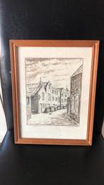 Oude aquarel, Antiek en Kunst, Kunst | Schilderijen | Klassiek, Ophalen of Verzenden