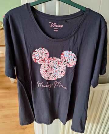 Zwart t-shirt met print van Mickey Mouse in maat 48-50  beschikbaar voor biedingen