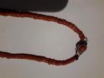 ANTIEK BLOEDKORALEN COLLIER met 14 KARAAT GOUDEN SLOT, Ophalen of Verzenden, Ketting