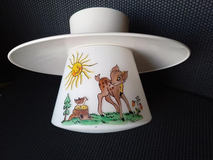 plafondlamp, Huis en Inrichting, Lampen | Plafondlampen, Gebruikt, Glas, Overige materialen, Ophalen of Verzenden