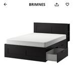 Brimmes bed zwart 200 x 140., Huis en Inrichting, Ophalen, Gebruikt, Zwart, Tweepersoons