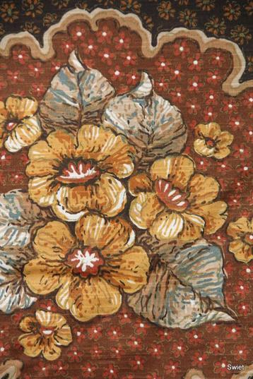 11072  Originele vintage retro stof stoffen gordijnstof beschikbaar voor biedingen