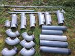 Ontstoppingsstuk en korte stukken rioolbuis 125 mm, Ophalen, Bochten, Gebruikt, Pvc