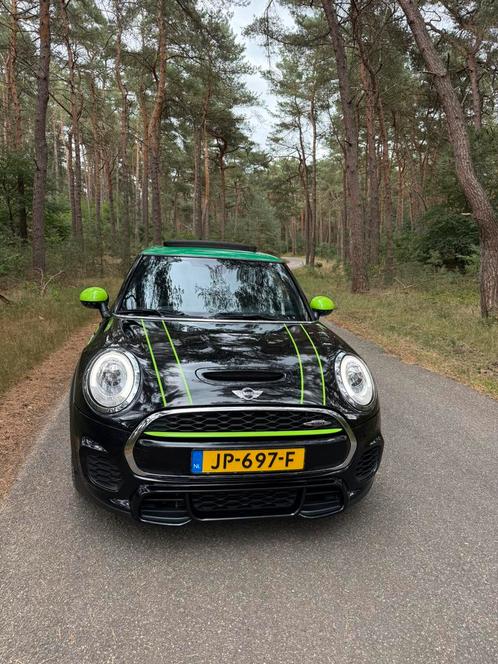 Mini 2.0 JCW John Cooper Works 3D Zwart / Groen, Auto's, Mini, Bedrijf, Benzine, E, Hatchback, Automaat, Origineel Nederlands