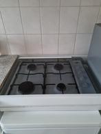 Gaskookplaat met glazen afdekscherm, Witgoed en Apparatuur, Kookplaten, 4 kookzones, Vrijstaand, Gebruikt, Ophalen