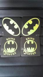 4 batman onderzetters nieuw, Ophalen of Verzenden, Nieuw, Glas of Kopje