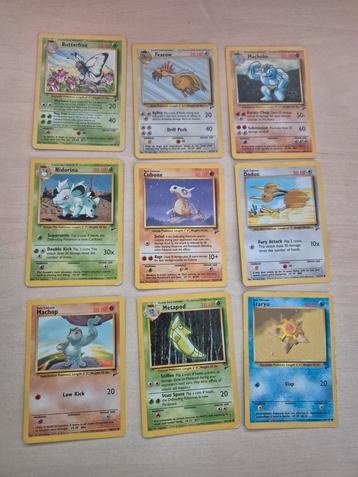 22 verschillende base set 2 pokemon kaarten beschikbaar voor biedingen