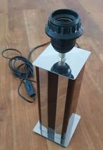 Vintage lamp, tafellamp Hollywood regency stijl lucite glas, Ophalen of Verzenden, Zo goed als nieuw, Glas, Minder dan 50 cm