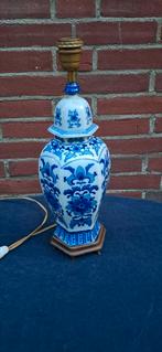 Blauw witte chinese lampen poot vintage, Antiek en Kunst, Ophalen of Verzenden