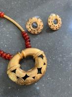 ketting/ oorbellen Colombia, Overige materialen, Verstelbaar, Ophalen of Verzenden, Zo goed als nieuw