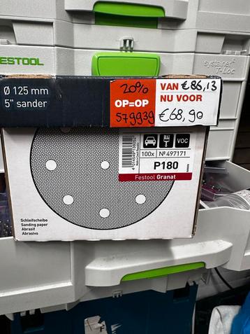 Festool Granat Schuurpapier P180 - 125mm beschikbaar voor biedingen