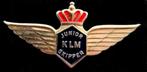 KLM Junior Skipper broche- zilverkleur, Verzamelen, Speldjes, Pins en Buttons, Nieuw, Transport, Speldje of Pin, Verzenden