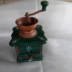Antieke koffiemolen groen, beschilderd, Antiek en Kunst, Ophalen