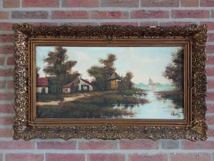 Schilderij Arie Boers, Antiek en Kunst, Kunst | Schilderijen | Klassiek, Ophalen