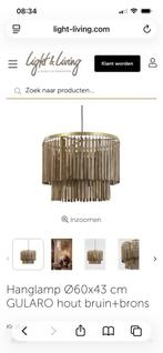 Light & living hanglamp Gularo, Rond, Nieuw, Ophalen of Verzenden, Bruin