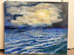 Schilderij Zeegezicht - Olieverf op doek (60x50 cm), Ophalen of Verzenden