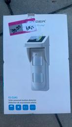 Etiger bewegingsmelder op zonne-energie, Ophalen of Verzenden, Zo goed als nieuw, Detector, Sensor of Melder