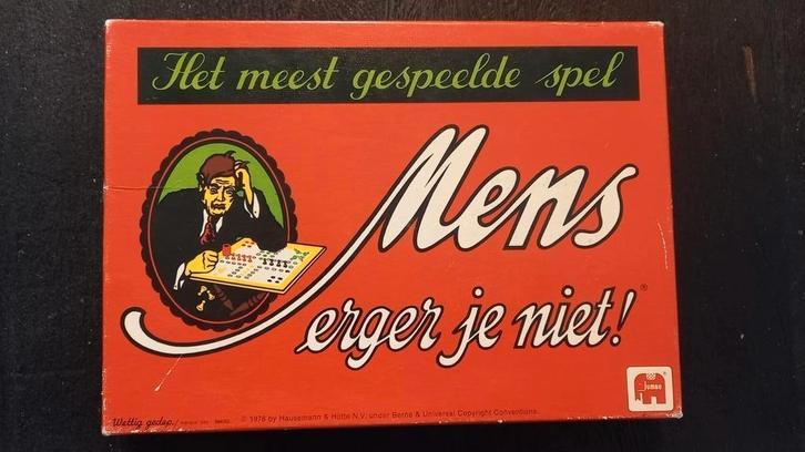 Mens erger je niet - Klassiek Bordspel, Hobby en Vrije tijd, Gezelschapsspellen | Bordspellen, Gebruikt, Reisspel, Ophalen of Verzenden