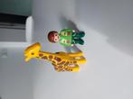 Playmobil 123 dierenverzorger met giraffe, Ophalen of Verzenden, Zo goed als nieuw, Los playmobil