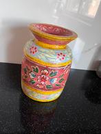 Nepalese pot, hand geschilderd, Huis en Inrichting, Woonaccessoires | Overige, Ophalen of Verzenden