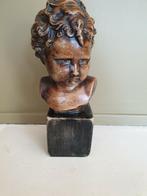 Antiek gipsen kinderhoofdje (buste), Antiek en Kunst, Kunst | Beelden en Houtsnijwerken, Ophalen of Verzenden